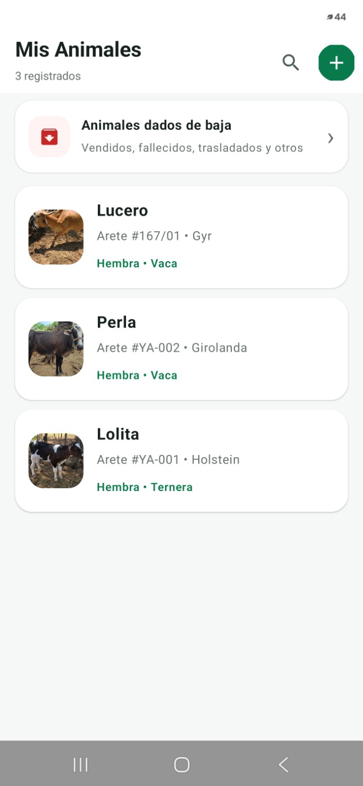 Inventario de animales