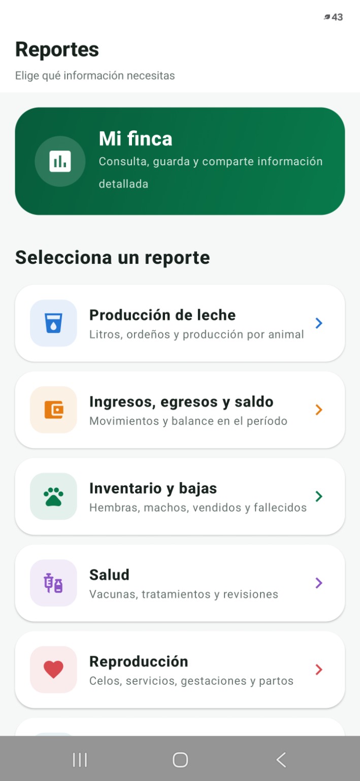 Reportes de Mi Control Ganadero